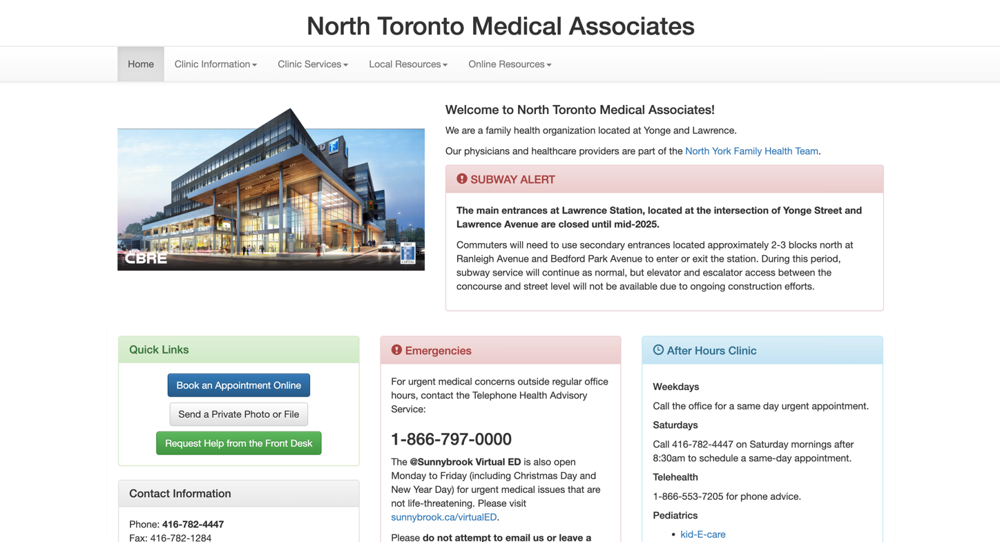 Doug's clinic website